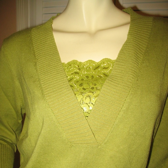 New Vintage Y2K 90s Hillard & Hanson Sweater Top Cottagecore Preppy Classic Chic - Picture 6 of 8